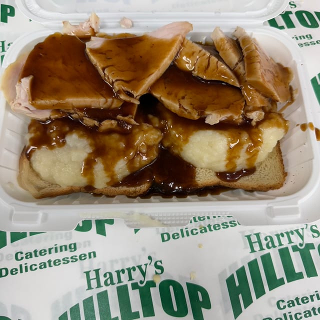 Open Thanksgiving Sandwich.