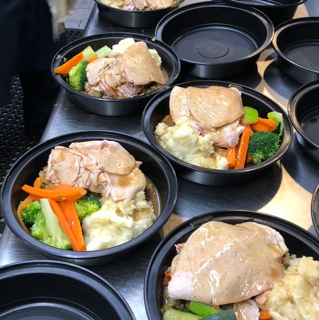 Individual Thanksgiving Dinner.