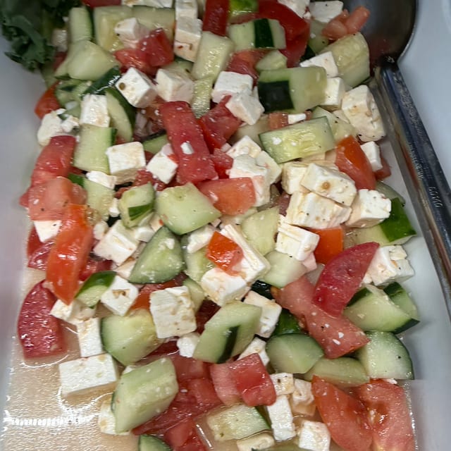 Plum Tomato & Fresh Mozzeralla Salad.