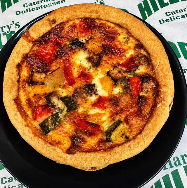 Roasted Vegetable Quiche.