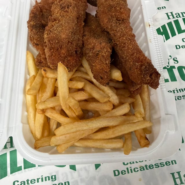 Chicken Nugets (6) And Fries.
