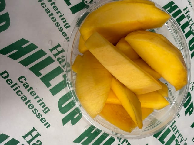 Sliced Mango Bowls.