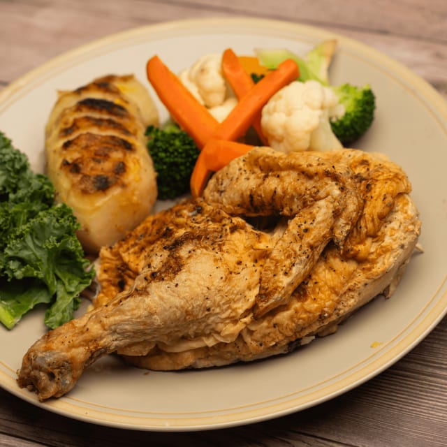 Roasted Chicken with Roasted Potatoes.