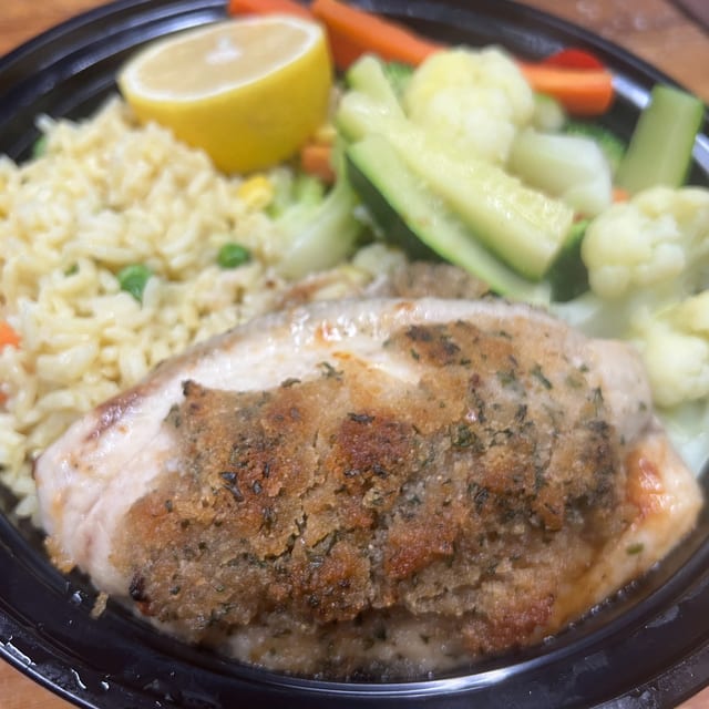 Tilapia Oreganata with Lemon.
