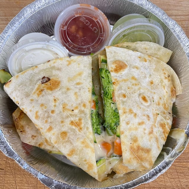 Vegetables Quesadilla.