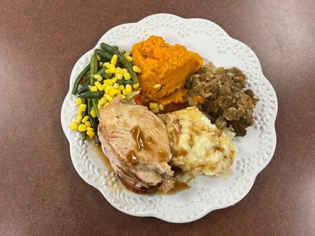 Fresh Carved Turkey.