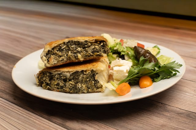 Greek Spinach Pie (Spanakopita).