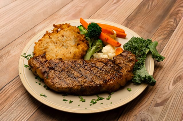 Rib Eye Steak.